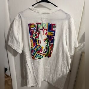 Jordan White T-Shirt with Red Logo